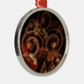 音楽の音抽象芸術アートラウンド メタルオーナメント (右)