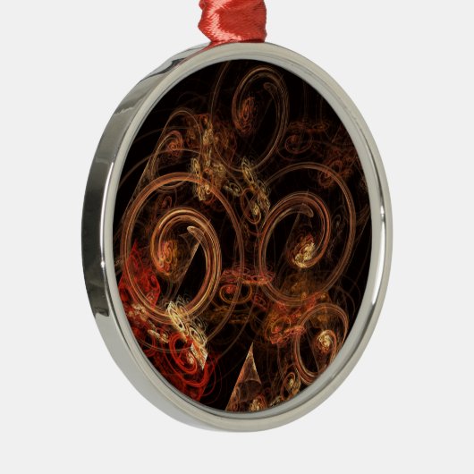 音楽の音抽象芸術アートラウンド メタルオーナメント (右)