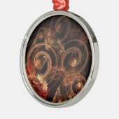 音楽の音抽象芸術アートラウンド メタルオーナメント (左)