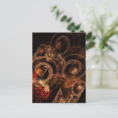 音楽の音抽象芸術絵葉書 ポストカード (スタンド正面)