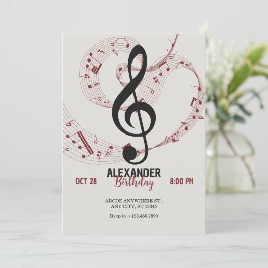 音楽の音符の交響曲 招待状 (スタンド正面)