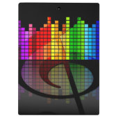 音楽の音符ダンス教師オフィスホームアート クリップボード (裏面)