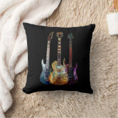 音楽の音。カラフルギター クッション (ブランケット)