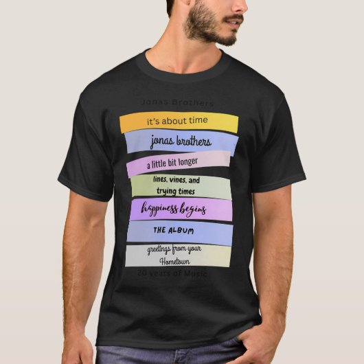 音楽の20年史 Tシャツ (正面)