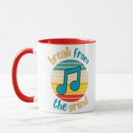 音楽の8分音符 コーヒーマグ マグカップ