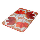 音楽のAuntumnの葉 バスマット (アングル)