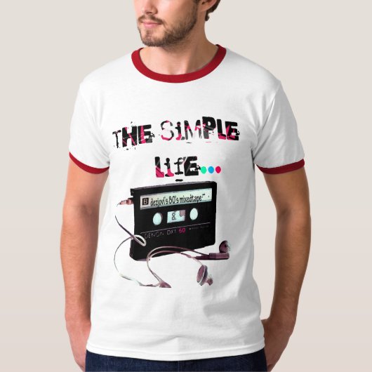音楽のSimpleness Tシャツ (正面)