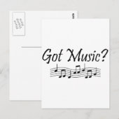 音楽はある?(注1) ポストカード (正面/裏面)
