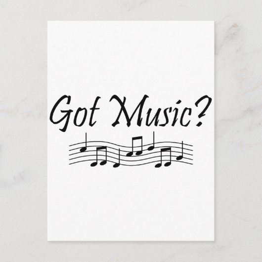 音楽はある?(注1) ポストカード (正面)