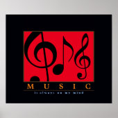 音楽はいつも私の心の中にある ポスター (正面)