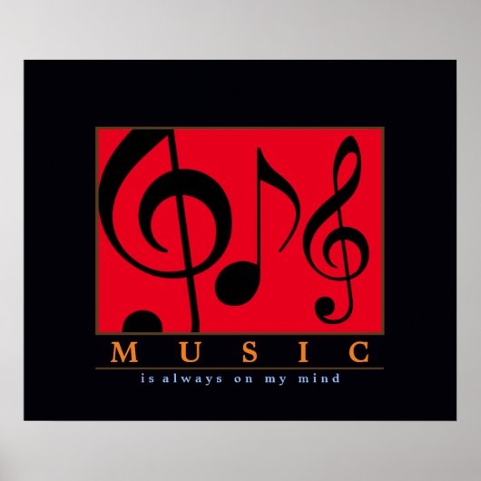 音楽はいつも私の心の中にある ポスター (正面)