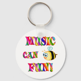 音楽はおもしろいです キーホルダー