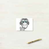 音楽はおもしろい猿 ポストイット (デスク上)