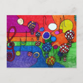 音楽はがきの色 ポストカード (正面)