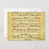 音楽はがき24 ポストカード (正面/裏面)