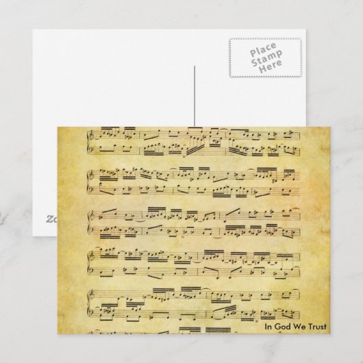 音楽はがき24 ポストカード (正面/裏面)