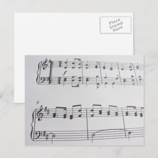 音楽はがき32 ポストカード (正面/裏面)