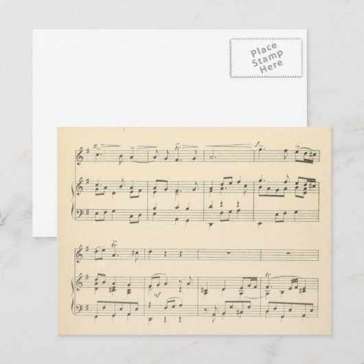 音楽はがき36 ポストカード (正面/裏面)