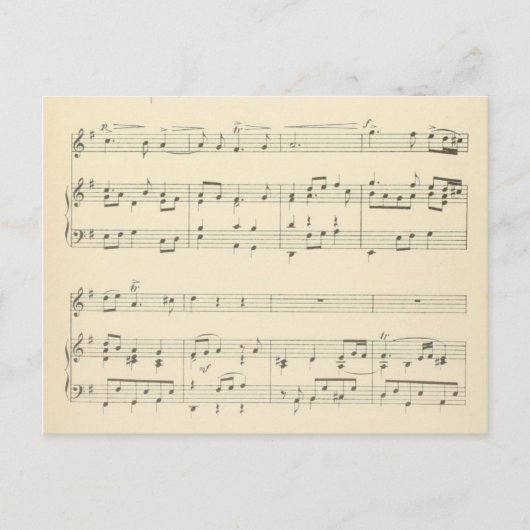 音楽はがき36 ポストカード (正面)