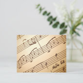 音楽はがき3 ポストカード (スタンド正面)