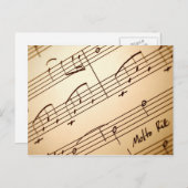 音楽はがき3 ポストカード (正面/裏面)