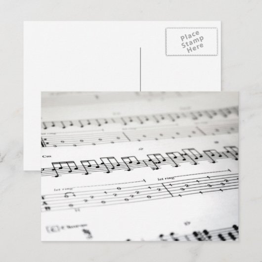 音楽はがき4 ポストカード (正面/裏面)