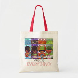 音楽はすべてトートおよび図書館のバッグです トートバッグ