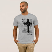 音楽はです私の宗教(黒) Tシャツ (正面フル)