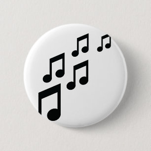 音楽はアイコンに注意します 缶バッジ