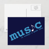 音楽はアイディアだ ポストカード (正面/裏面)