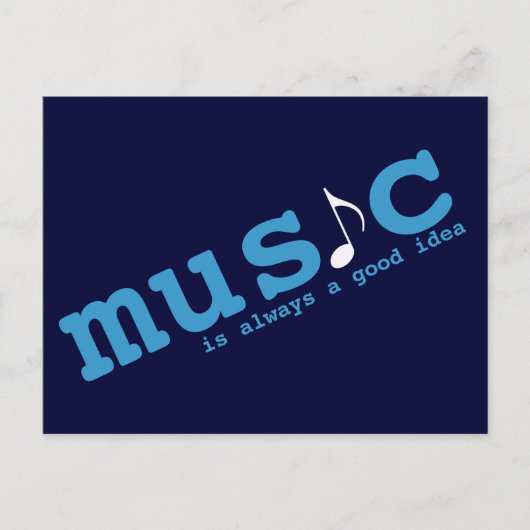 音楽はアイディアだ ポストカード (正面)