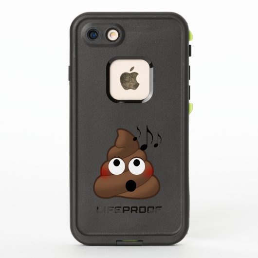 音楽はウンチEmojiに注意します LifeProof iPhoneケース (裏面)