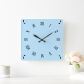 音楽はコーナーのローマ数字に注意します スクエア壁時計 (ホーム)