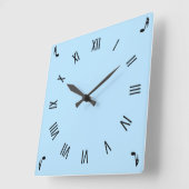 音楽はコーナーのローマ数字に注意します スクエア壁時計 (傾斜)