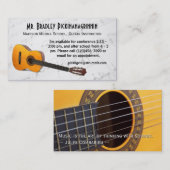 音楽はサウンド考えるギターの先生情報と共にある 名刺 (正面/裏面)