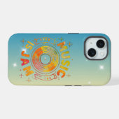 音楽はジャムフォンケース iPhone 15ケース (裏面横)