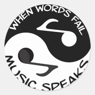 音楽はデカールのあたりで話します ラウンドシール