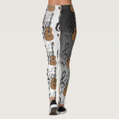 音楽はピアノキーボードのギターのレギンスに注意します レギンス (裏面)