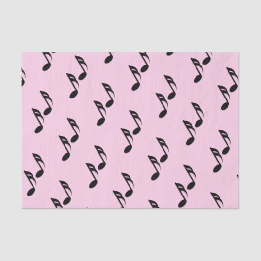 音楽はピンクに注意します 薄葉紙 (正面)
