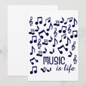 音楽はライフの招待 招待状 (正面/裏面)