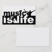 音楽はライフビジネスのカードカスタマイズだ! 名刺 (正面/裏面)