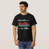 音楽はライフTシャツ Tシャツ (正面フル)