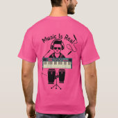 音楽はリアル Tシャツ (裏面)