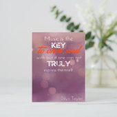 音楽はワンソウルハガキへの鍵である ポストカード (スタンド正面)