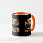 音楽は世界を動かす マグカップ (正面右)