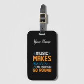 音楽は世界を動かす ラゲッジタグ (正面縦)