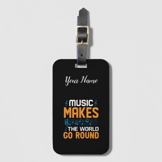 音楽は世界を動かす ラゲッジタグ (正面縦)