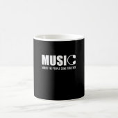 音楽は人々を結来ぶ コーヒーマグカップ (中央)