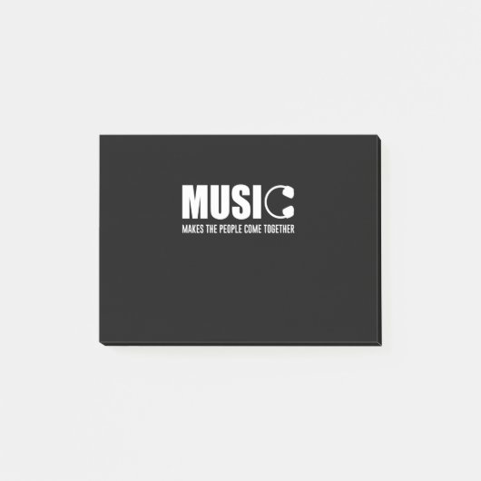 音楽は人々を結来ぶ ポストイット (正面)