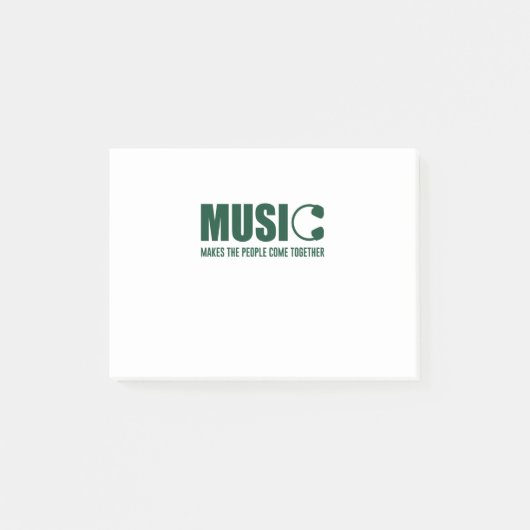 音楽は人々を結来ぶ ポストイット (正面)